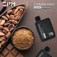 Load image into Gallery viewer, ZPM Cacao Shimmering Tanning Oil SPF15