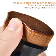 Load image into Gallery viewer, Foundation Makeup Brush For Body And Face, Flat Top Travel Kabuki Brush Momma Brush for Shimmer Body Oil, Blending Liquid, Cream or Flawless Powder Cosmetics with Protective Case, Easy to Carry Make up Brush