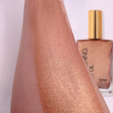 Load image into Gallery viewer, ZPM Rose Gold Shimmering Body Oil丨Illuminizing Natural Dry Oil With Shiny Particles | Leaves The Skin Glowing & Enhances a Golden Tan | Luxurious Feel
