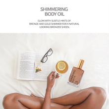 Load image into Gallery viewer, ZPM Rose Gold Shimmering Body Oil丨Illuminizing Natural Dry Oil With Shiny Particles | Leaves The Skin Glowing & Enhances a Golden Tan | Luxurious Feel