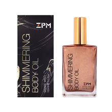 Load image into Gallery viewer, ZPM Rose Gold Shimmering Body Oil丨Illuminizing Natural Dry Oil With Shiny Particles | Leaves The Skin Glowing & Enhances a Golden Tan | Luxurious Feel