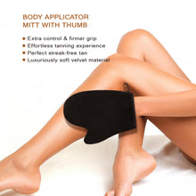 Load image into Gallery viewer, ZPM Velvet Tanning Glove For Self Tanner丨Soft, Reusable And Washable丨Body Applicator Mitt With Thumb丨Streak-Free And Flawless