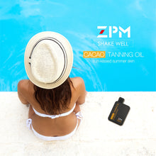 Load image into Gallery viewer, ZPM Cacao Tanning Oil丨Professional Protective Tanning Accelerator丨Ultra Moisturizing Natural Body Oil丨Sun Kiss Glow