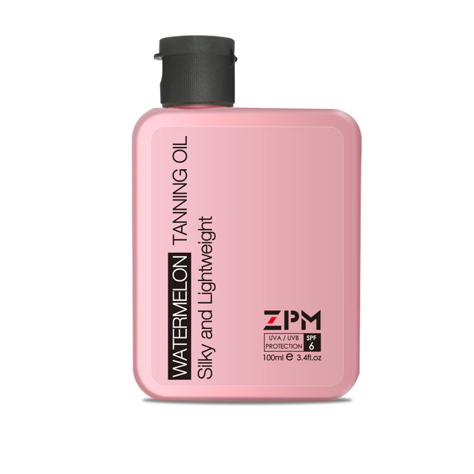 ZPM Watermelon Tanning Oil丨Professional Protective Tanning Accelerator丨Ultra Moisturizing Natural Body Oil SPF6丨Sun Kiss Glow