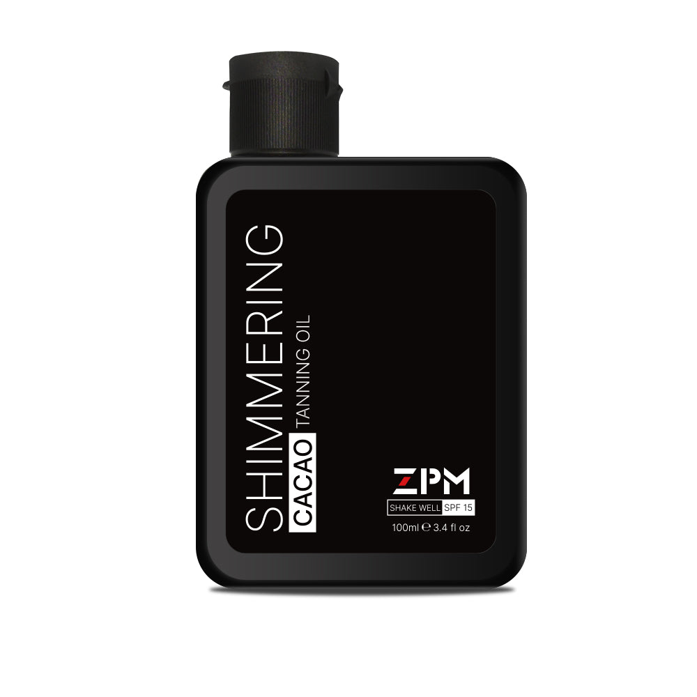 ZPM Shimmering Cacao Tanning Oil SPF15 hydrating bronzed glow